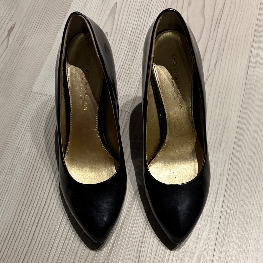 Christian Siriano patent leather heels